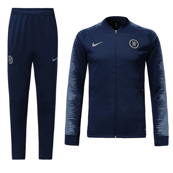 Survetement Football Chelsea 2018-19 Bleu Marine